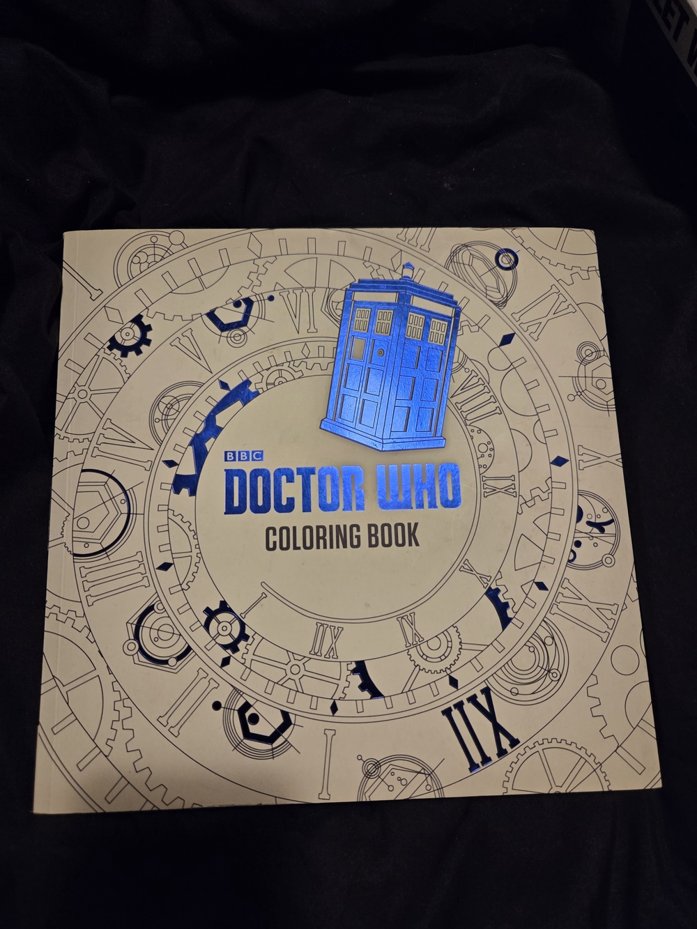 Doctor Who Coloring Book - Blue TARDIS Design